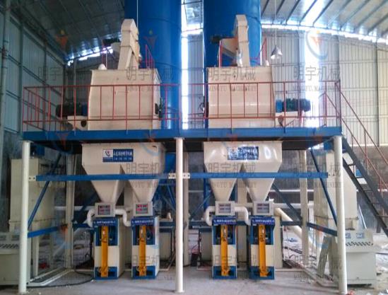 腻子粉生产线各部件作用原理